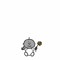 Person growing from a baby to an adult