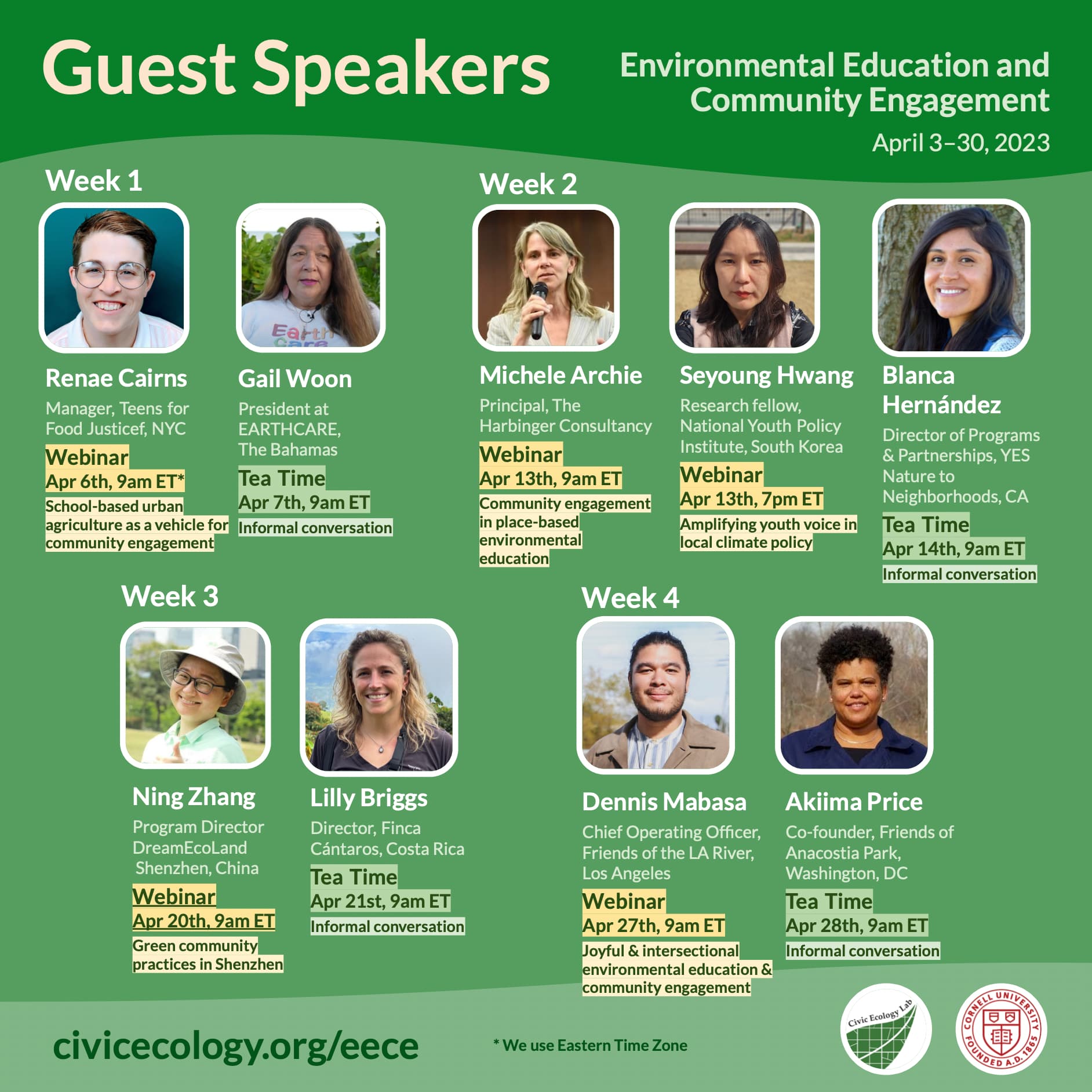 Environmental Speaker Series Presents: Community Engagement