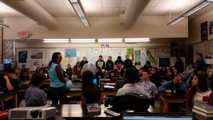 In class presentations using the Magic Planet at Fillmore High School.
