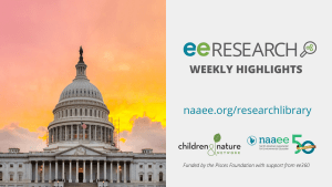Graphic for eeRESEARCH. The US Capitol Building stands against an orange, red, and pink sky.