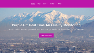 Purple Air homepage