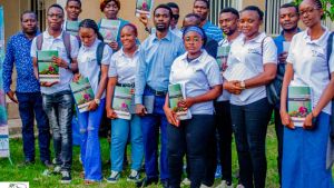 A group photo of participants from the Developing Young Climate Leaders in the Haut Katanga Province 