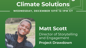 Matt Scott from Project Drawdown Presenting Students Discovering Climate Solutions