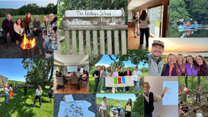 Collage of pictures from the Leading Beyond Green Institute 2023