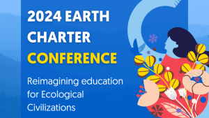 Poster for the Earth Charter Conference in Florida 