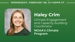 Teaching Climate Change in the Classroom and in Your Community Presenter: Haley Crimm 