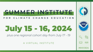 Summer Institute For Climate Change Education - July 2024