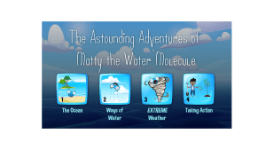 The Astounding Adventures of Matty the Water Molecule video game