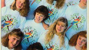 Students who helped found Save the Rainforest in 1988