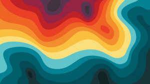 colorful contour waves 