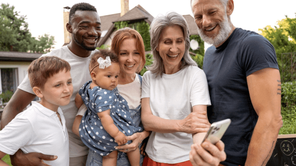 Multi-generational group of people 