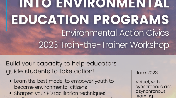 Embed civic action into environmental education programs
