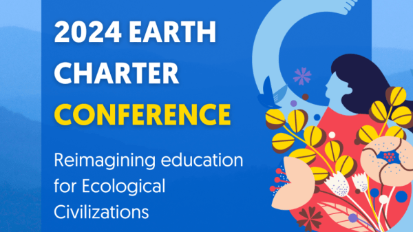 Poster for the Earth Charter Conference in Florida 