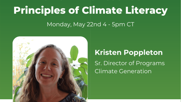Invitation to Climate Generation's pop-up working group in May