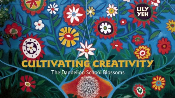 Book cover with colorful flowers and title Cultivating Creativity