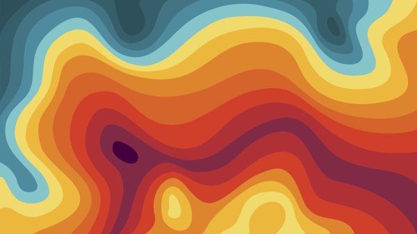 Colorful topographic abstract map