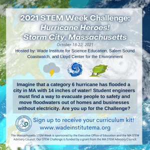 STEM Week Challenge: Hurricane Heroes! Storm City, Massachusetts