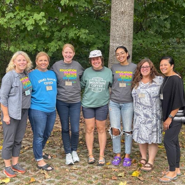 A group photo of CEE-Change Fellows at the leadership retreat