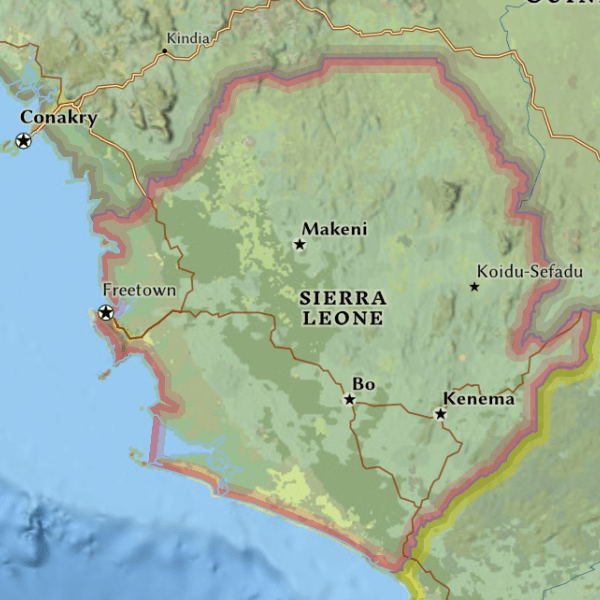 Map of Sierra Leone