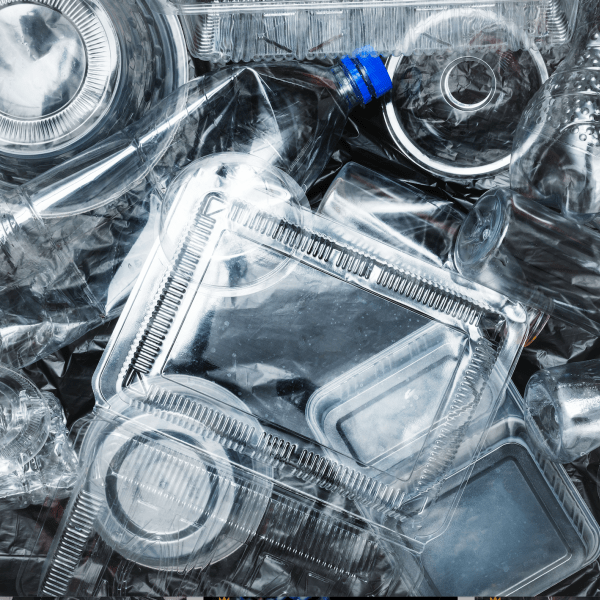 Mix of plastic containers